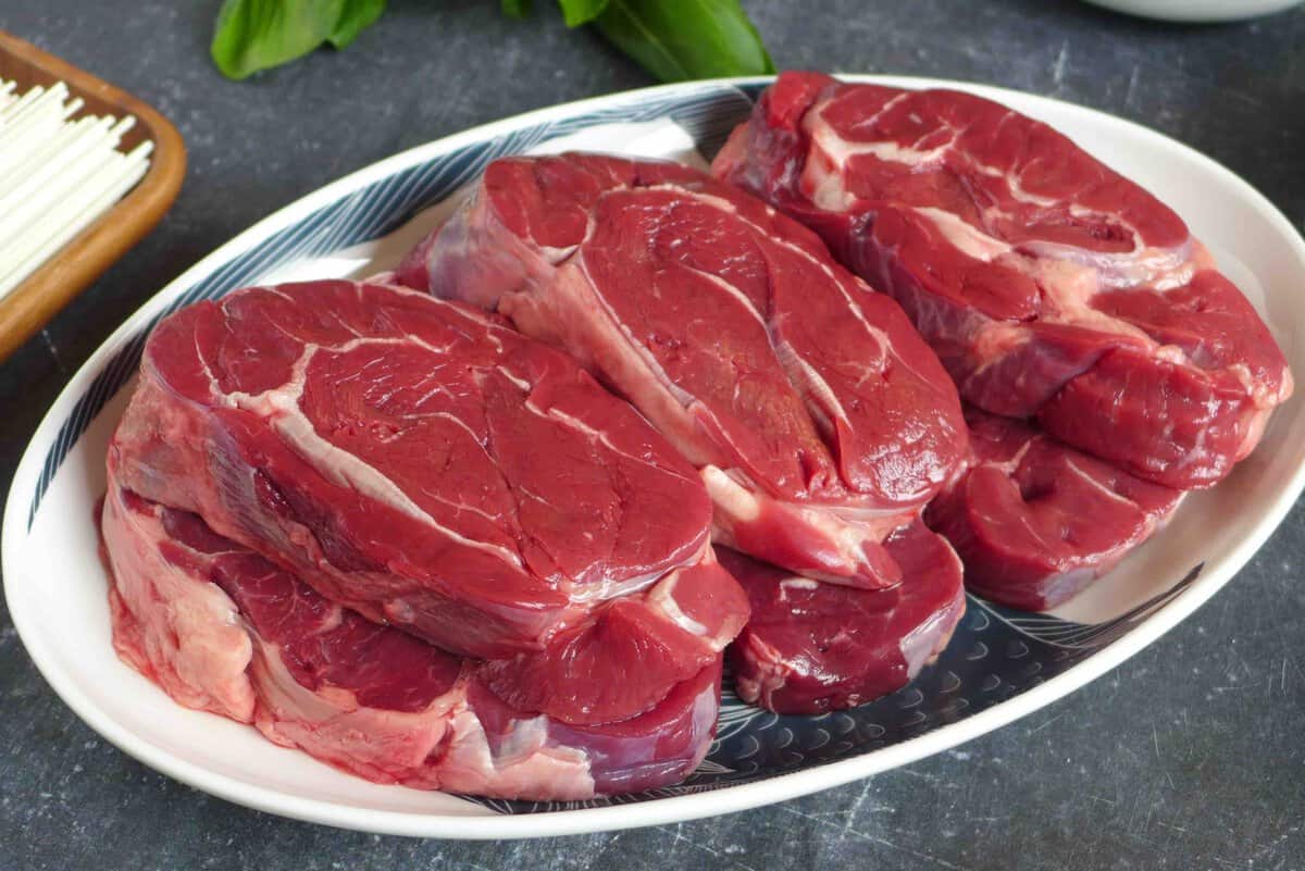 beef shank pieces.