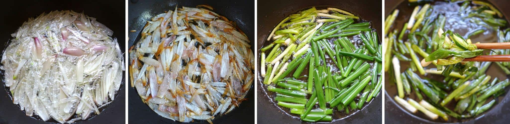 A step by step recipe guiding you to make Chinese spring onion oil without fail. You will also learn how to use this versatile condiments in seven ways.