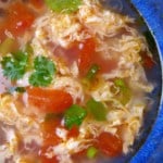 soup with tomato and egg.