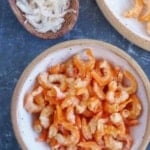 dried shrimp and papery dried shrimp.