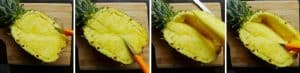 A quick one-bowl meal served in a pineapple shell. Try this easy pineapple fried rice with succulent beef cubes! It has a balanced flavour of savoury and sweet.