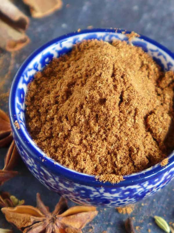 Homemade five spice powder in a bowl
