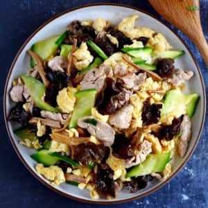 A plate of Moo Shu Pork