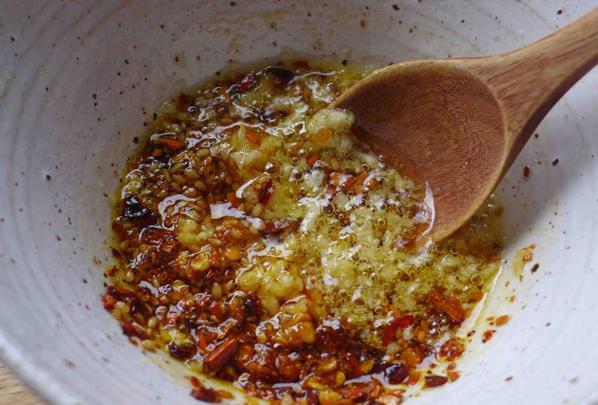 hot oil dressing.