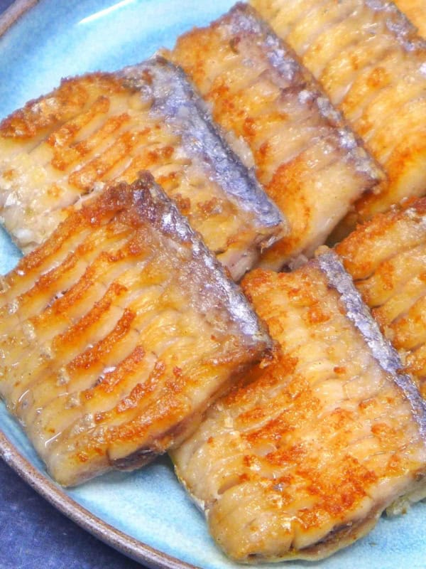pan-fried belt fish.