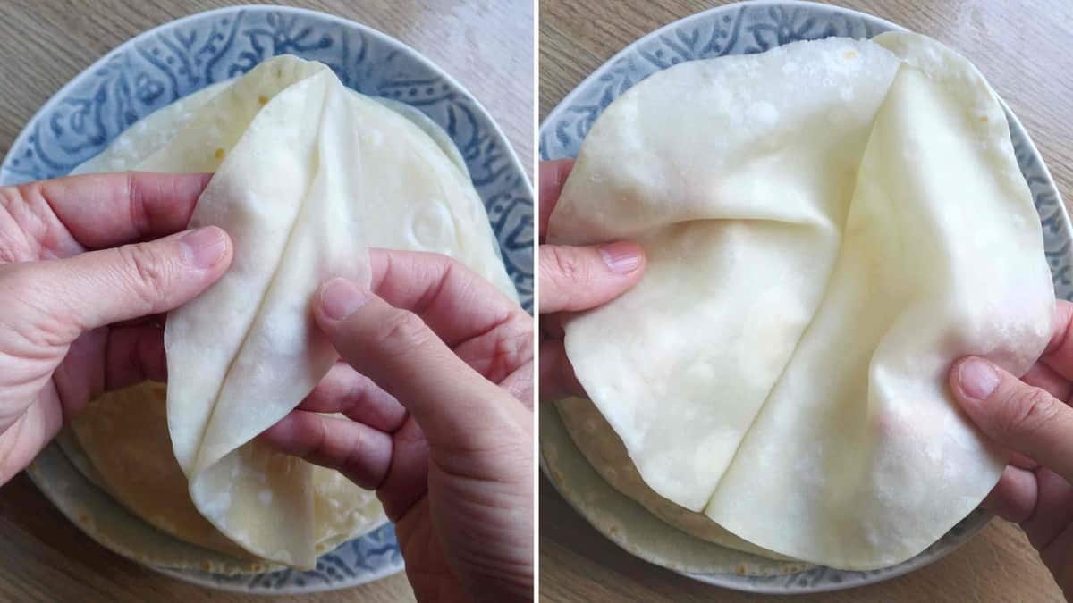 Separating two pancakes